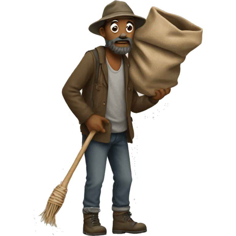 Hobo with a bindle  emoji