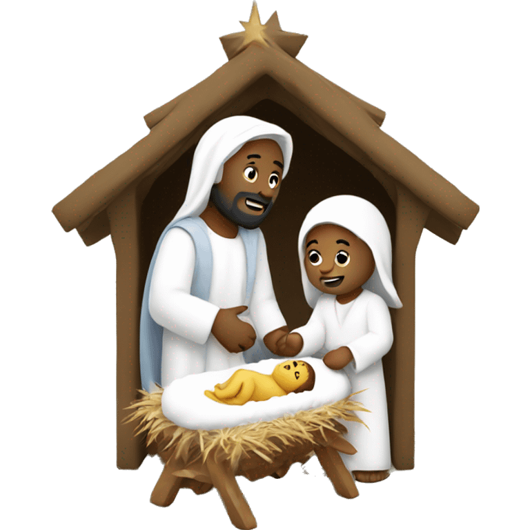 nativity white  emoji