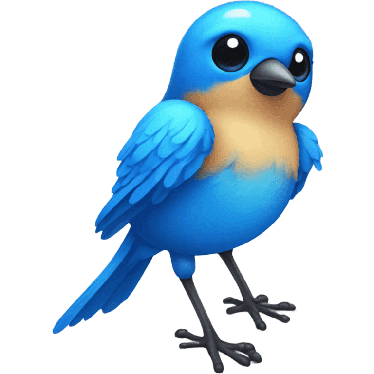 Blue bird emoji