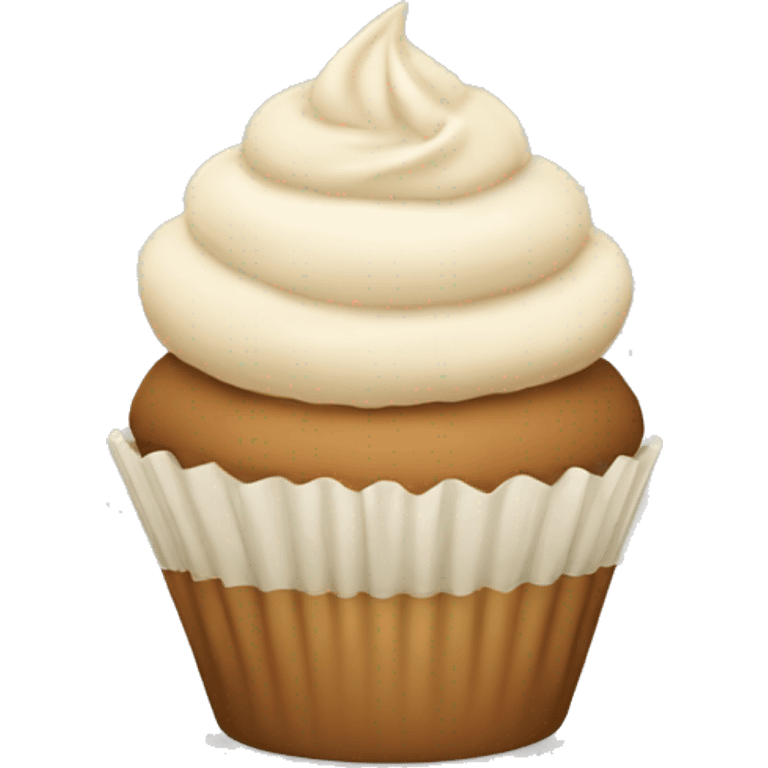 neutral colored cupcake emoji