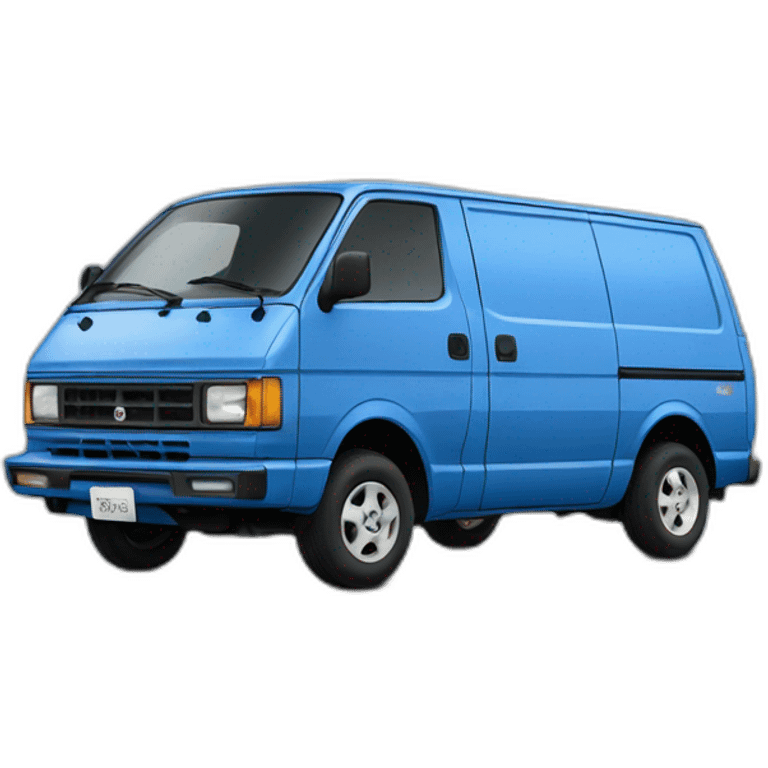 NISSAN BLUE 1986  VAN VAN STANZA emoji