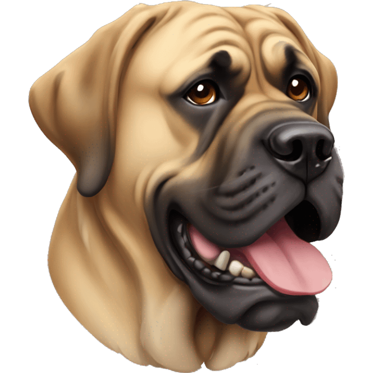 English mastiff slobbering  emoji