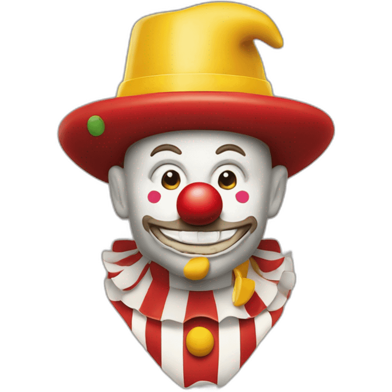 clown de chez mc donald’s  emoji