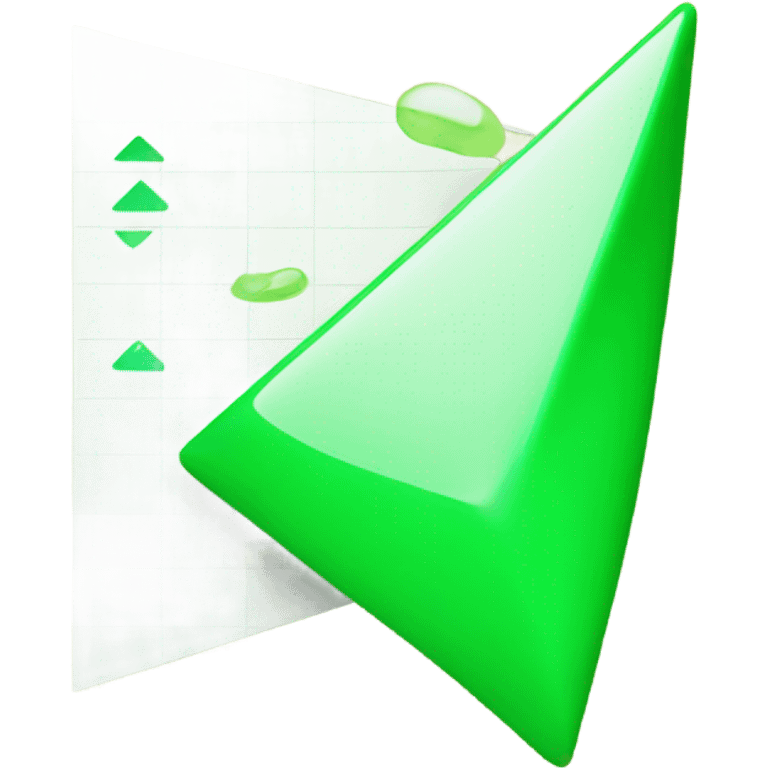 green triangle for kpis emoji