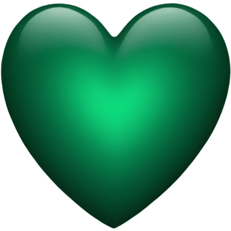 Dark Green heart  emoji