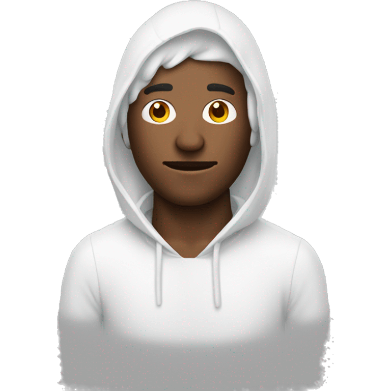 Man covered with white gel emoji