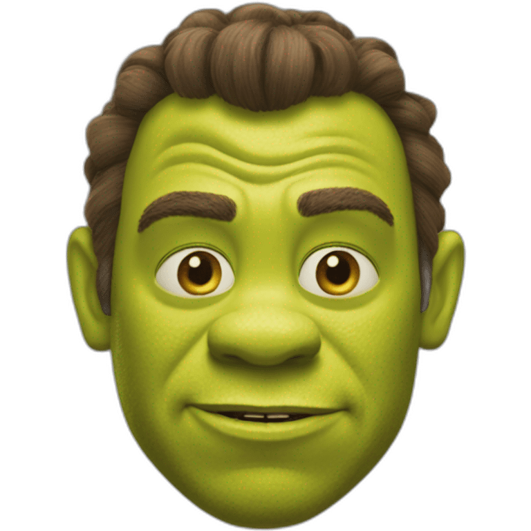 Shrek rigole emoji