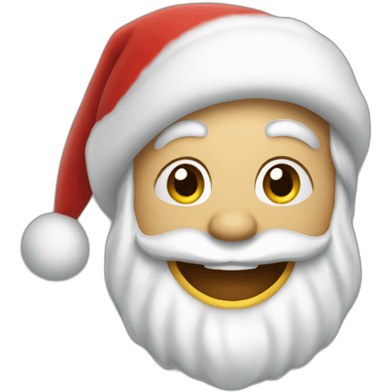 super happy santa emoji