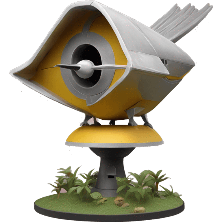 Naboo Starship spacecraft bird’s birdhouse diorama  emoji