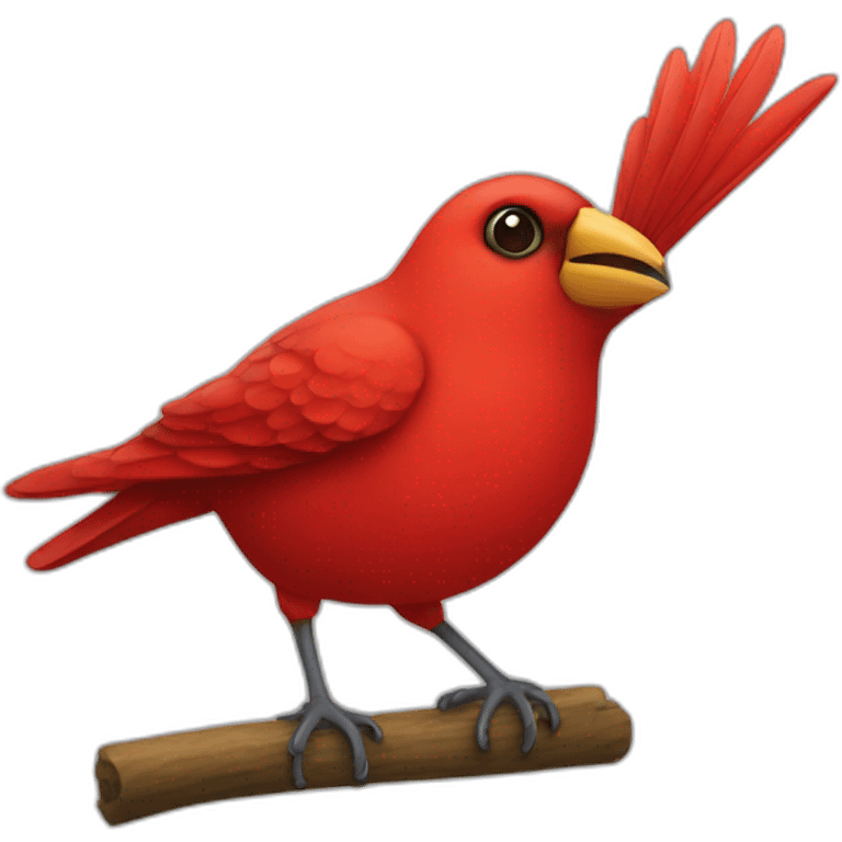 Red-bird emoji