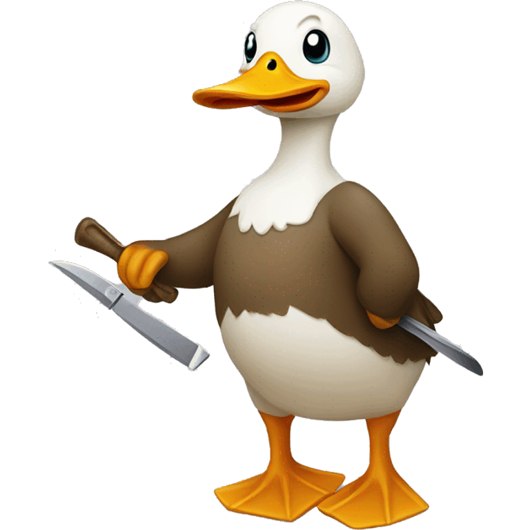 duck with knife emoji