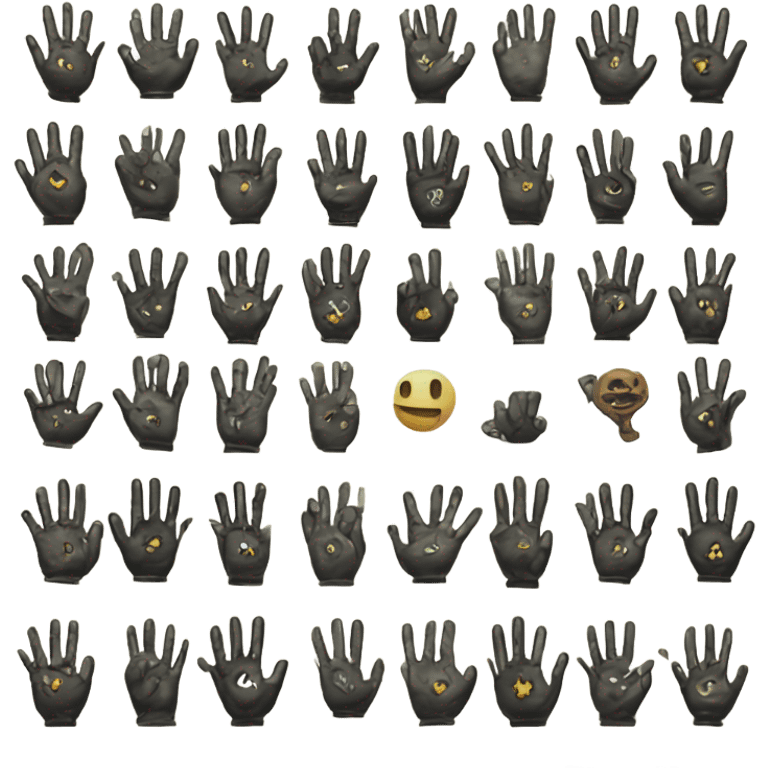 "like hand" , vintage gothic exploration style emoji