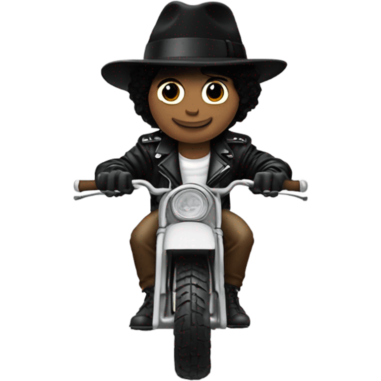 Michel Jackson on a dirtbike emoji