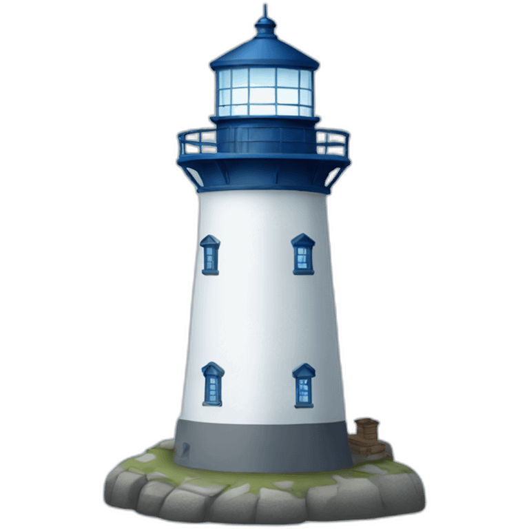 blue lighthouse emoji