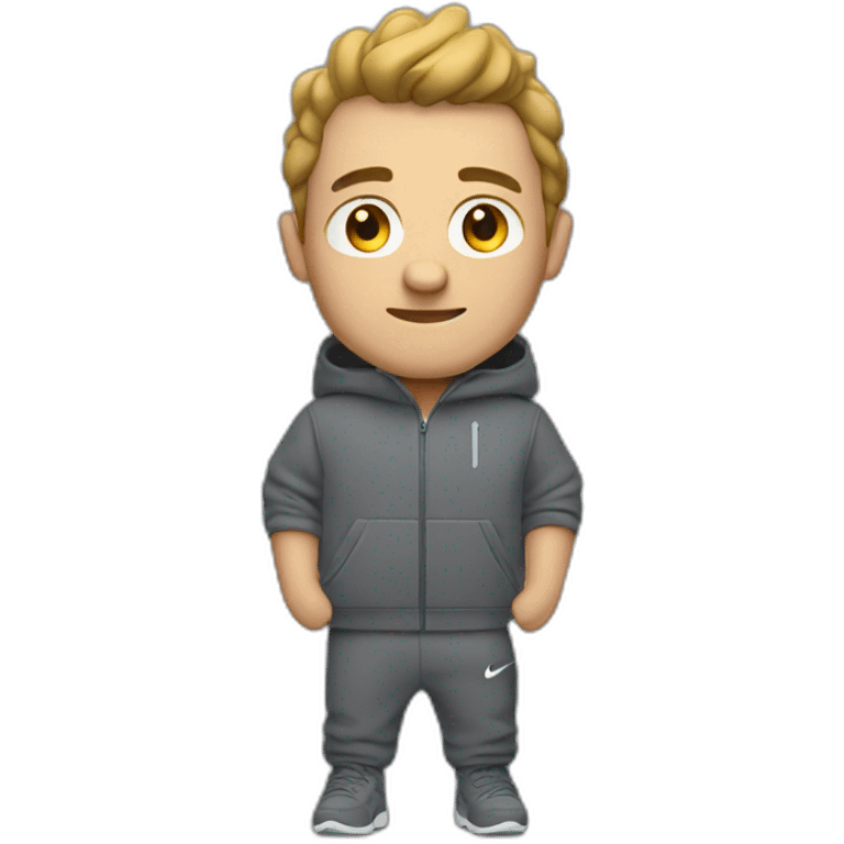 man in a nike techfleece emoji