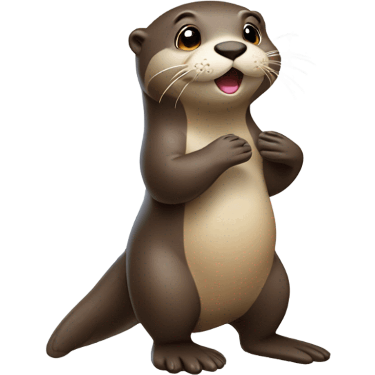 otter blowing kisses emoji