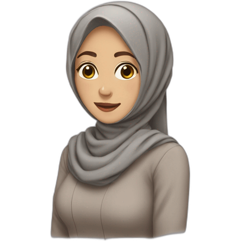 Woman with jilbab emoji