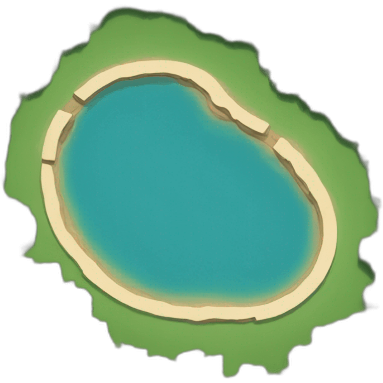 lake shaped like a horseshoe emoji