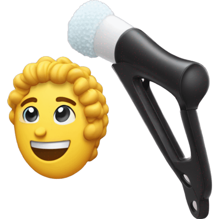 Velcro Curler made of plastic emoji