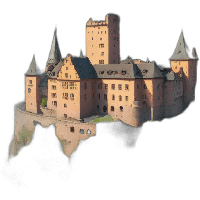 Heidelberg castle on mountain emoji