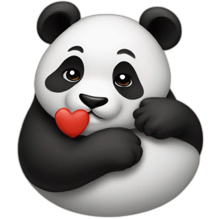 Panda Kisses emoji