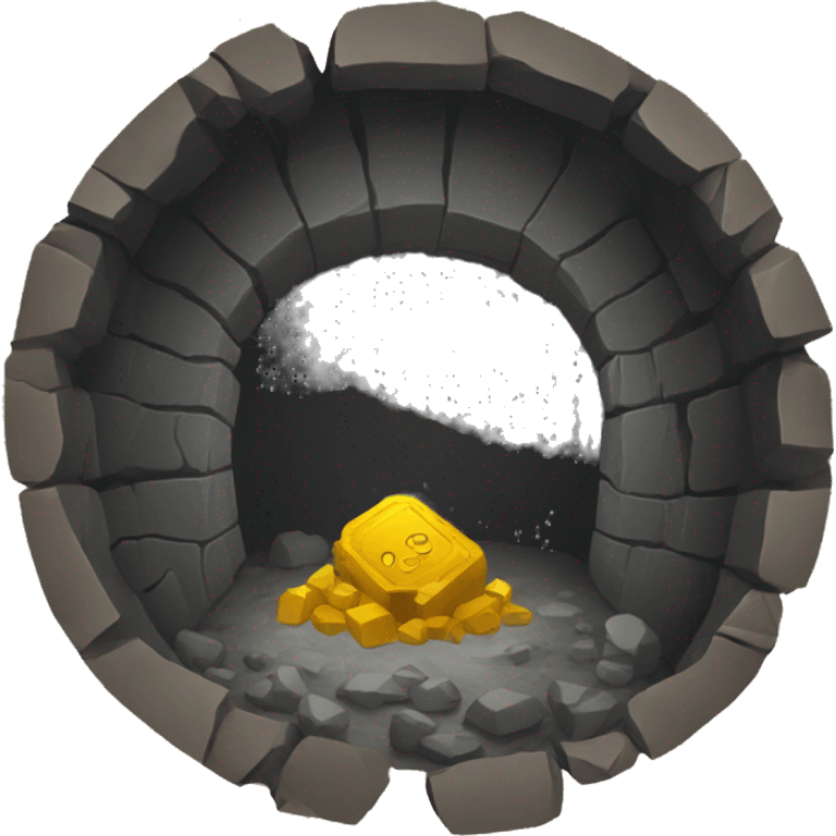 mine shaft/coin emoji