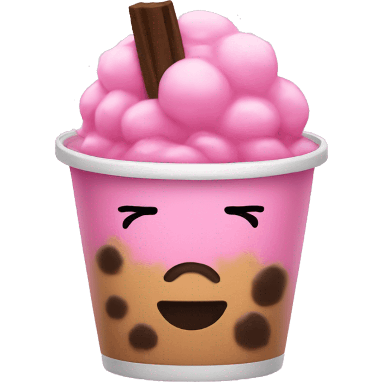 pink boba emoji