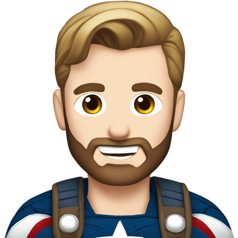 Chris Evans as Captain America emoji