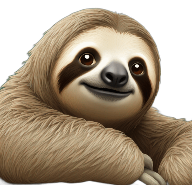 sloth thinking emoji