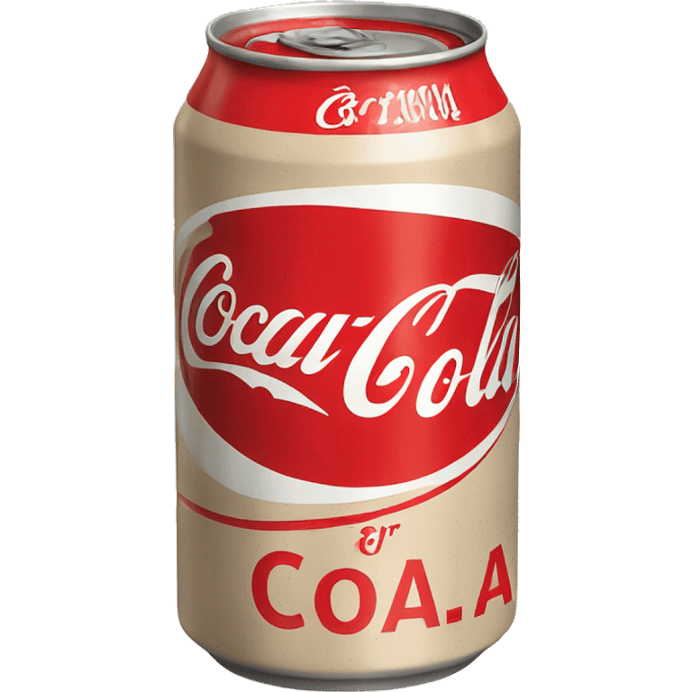 Coca cola in a beige can emoji