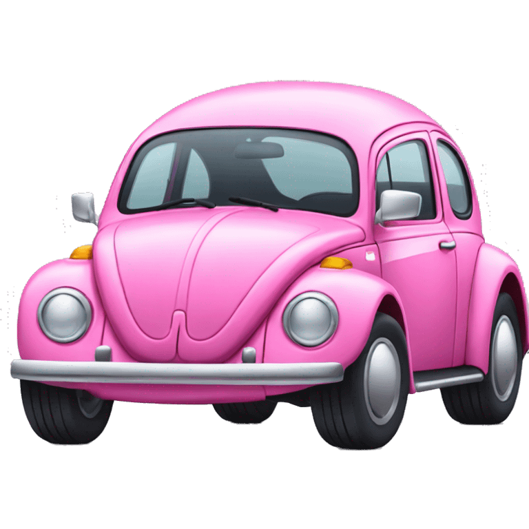 Pink beetle car  emoji