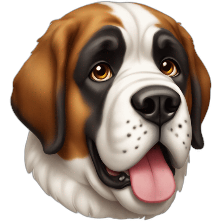 St bernard dog cute emoji