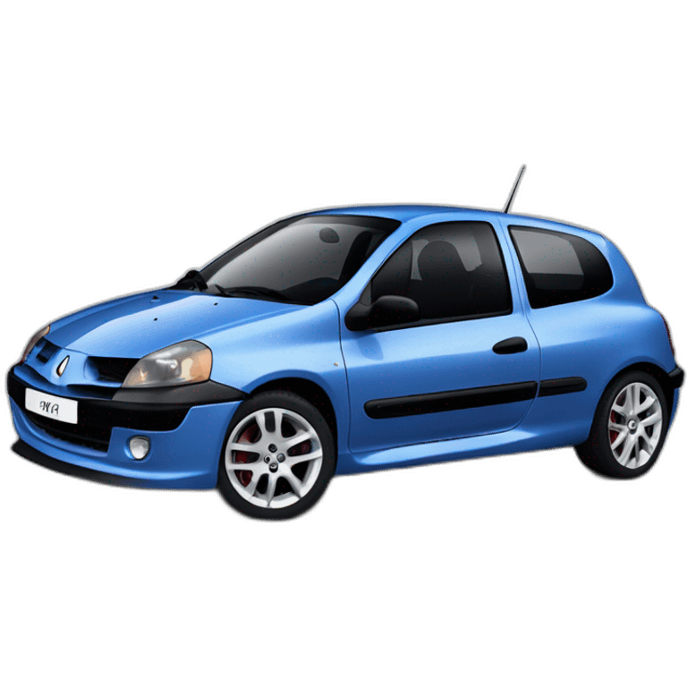 renault clio 2 renault sport blue emoji