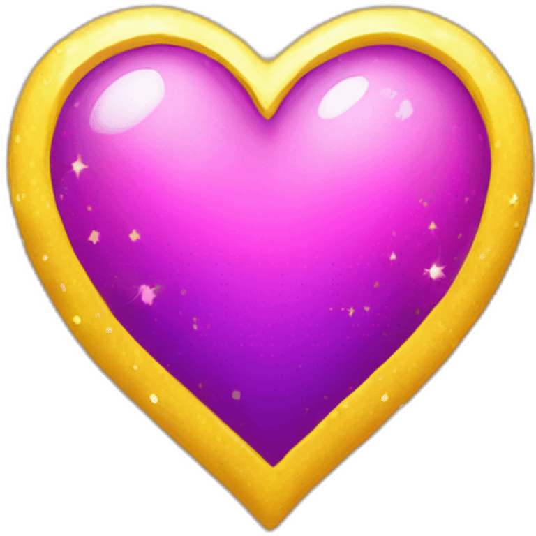 pink-and-purple-heart-with-yellow-sparkles emoji