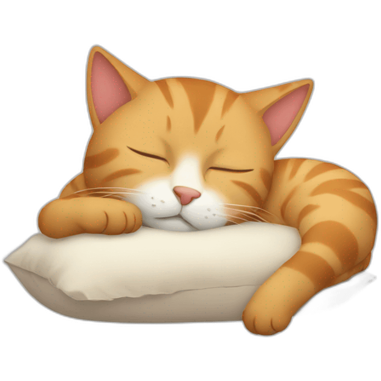 cat sleeping emoji