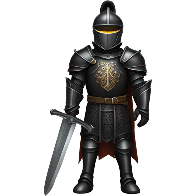 Clash royale black Knight with black armour  emoji