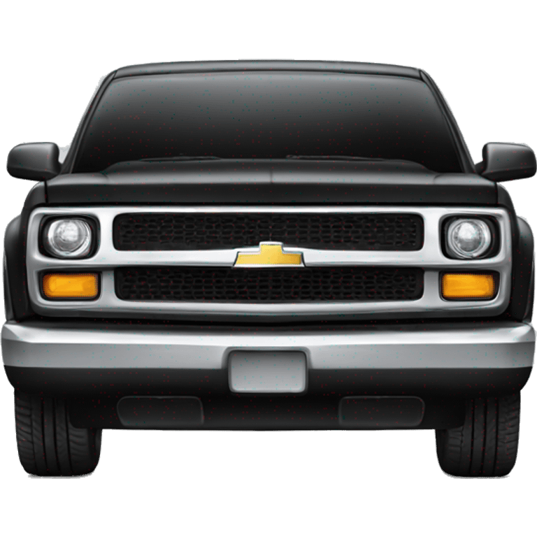 black Chevrolet logo emoji