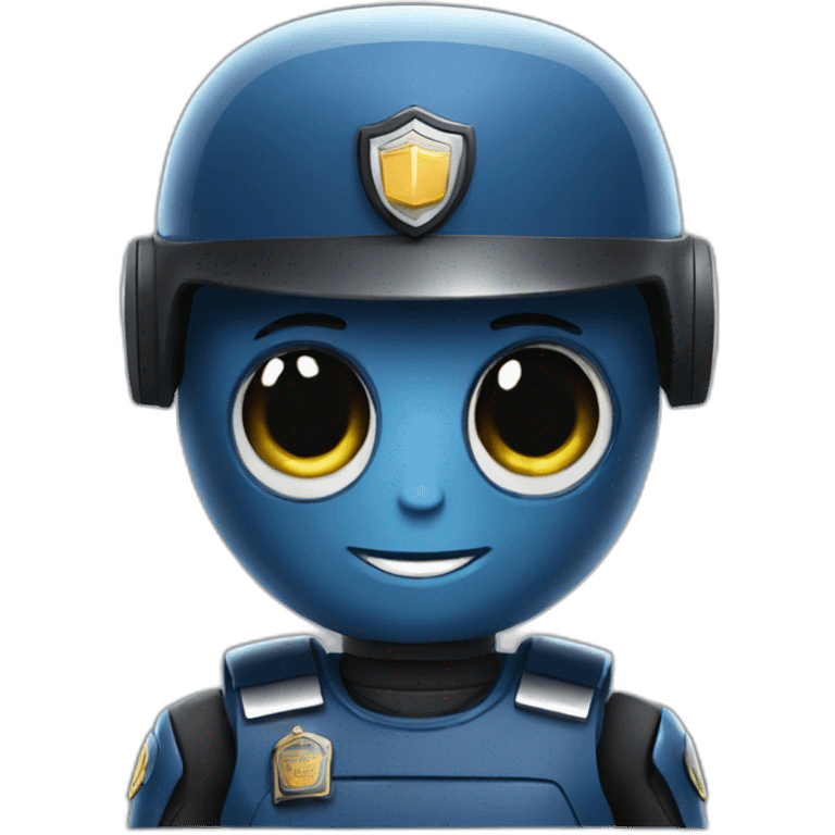 Policía robot  emoji