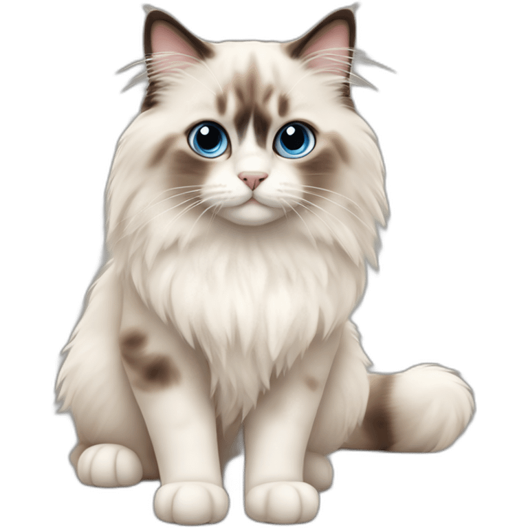 cute ragdoll cat emoji