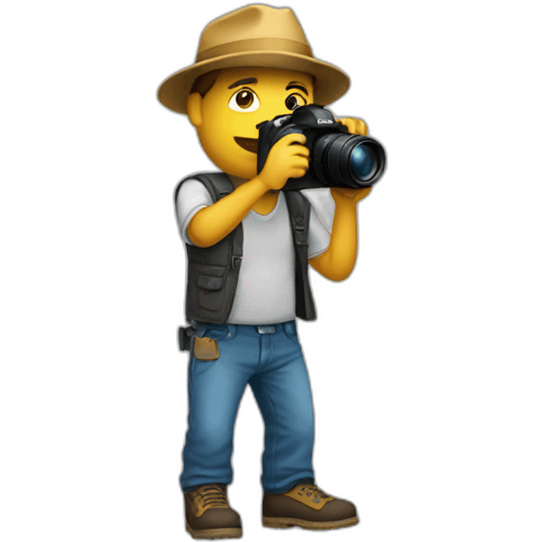 Bold guy photographer emoji