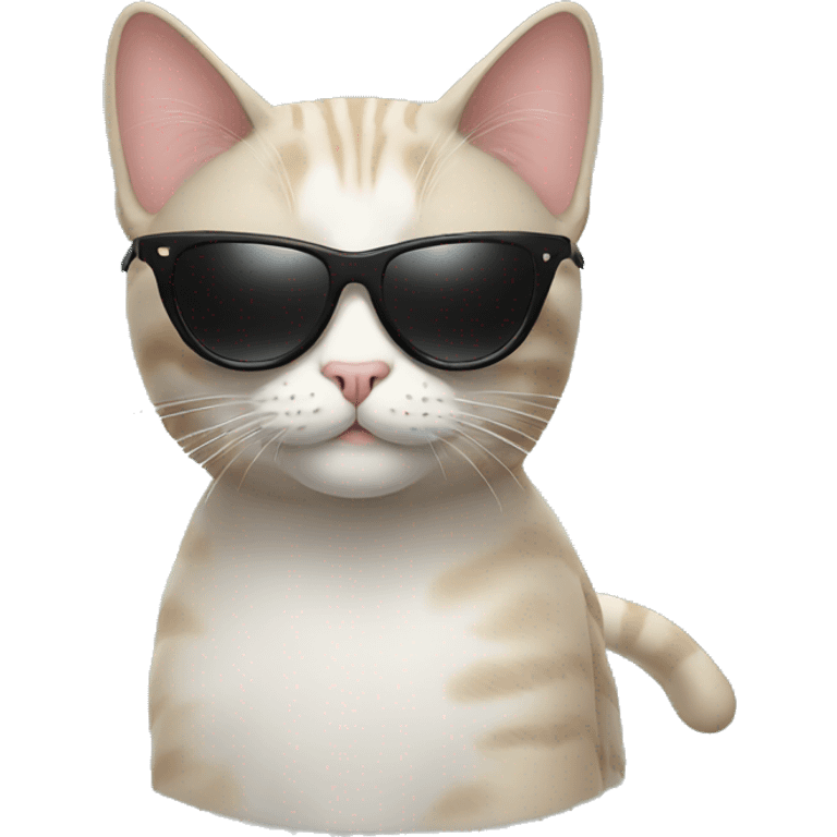 Cat with sunglasses emoji