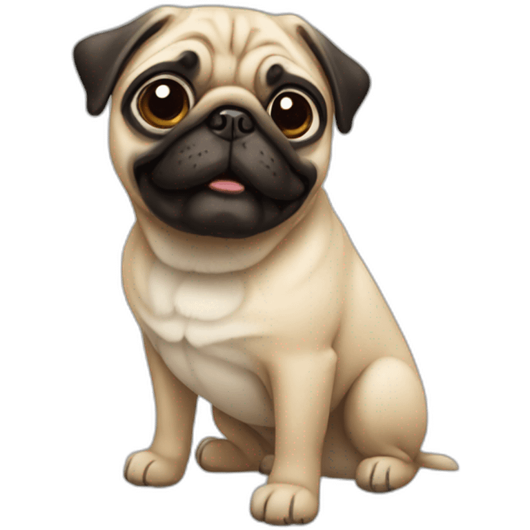 Pug dog emoji