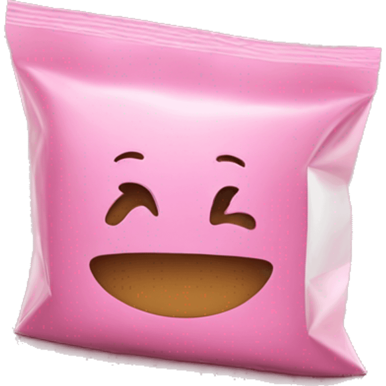 Pink packaging from singapore emoji