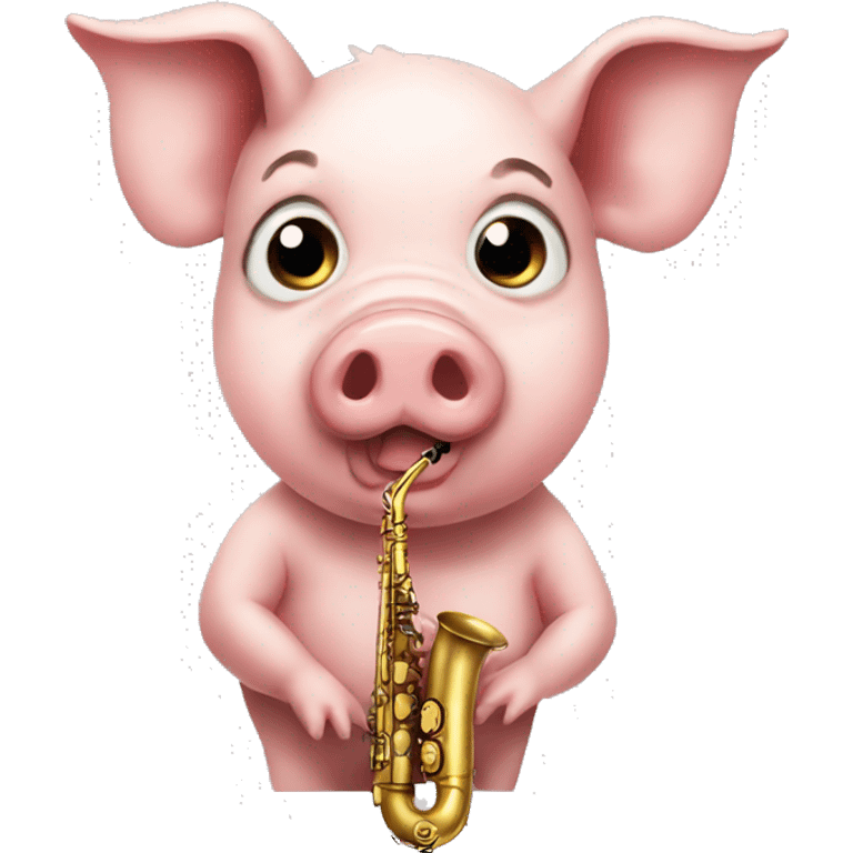 Pig, sax emoji