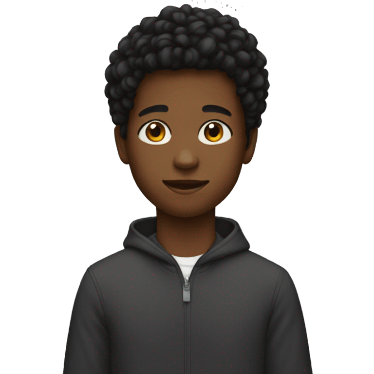 A 13 year old black boy emoji