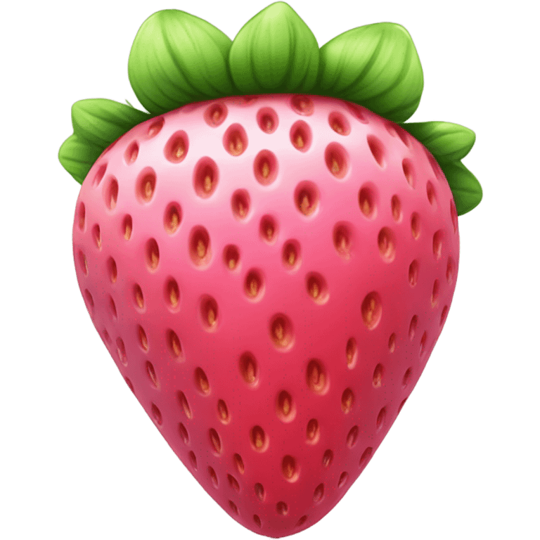 Pink strawberry  emoji