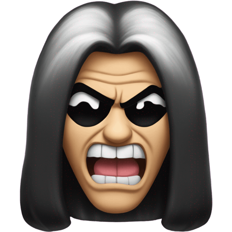 Gene simmons with tongue out emoji