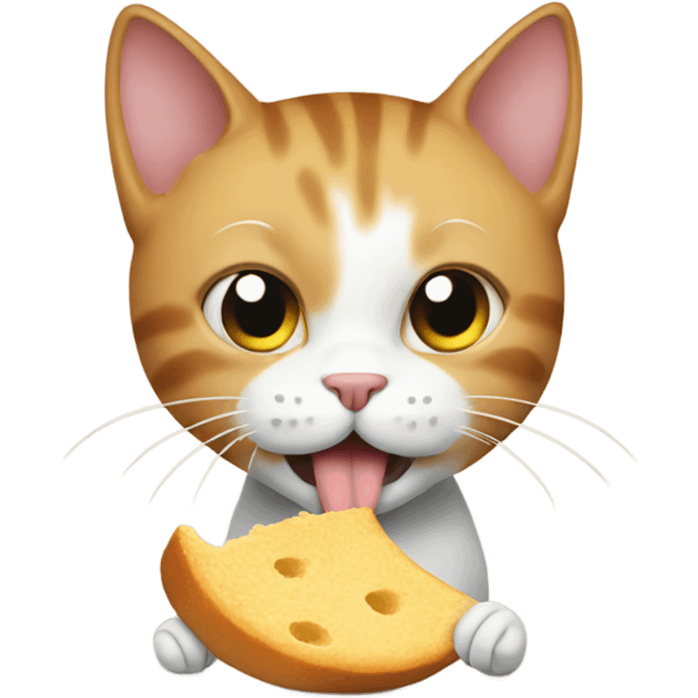 Cat eating  emoji