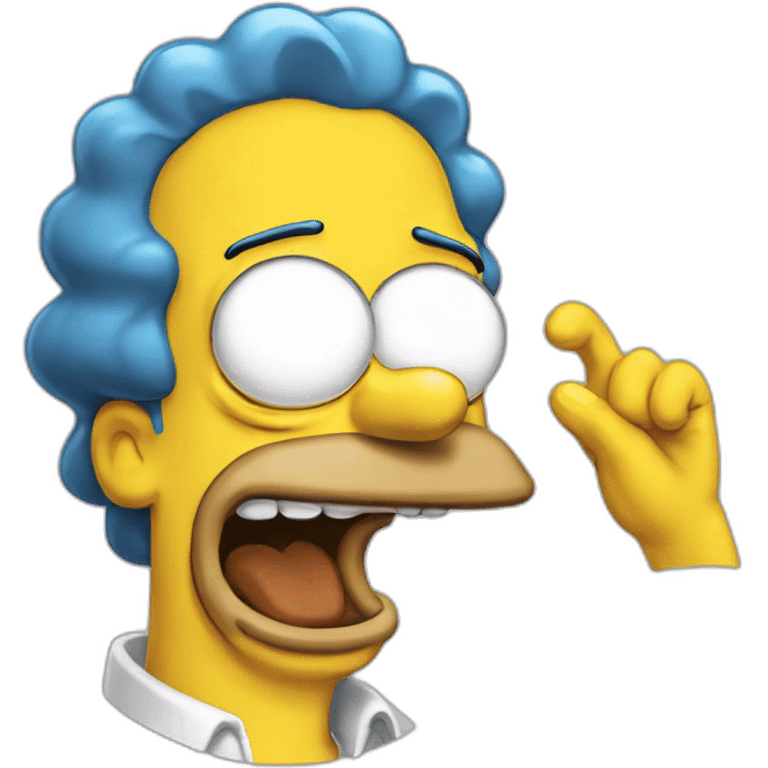 Simpsons laught emoji