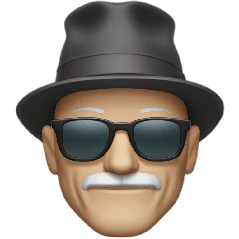 WalterWhite-with-sunglasses-and-hat emoji